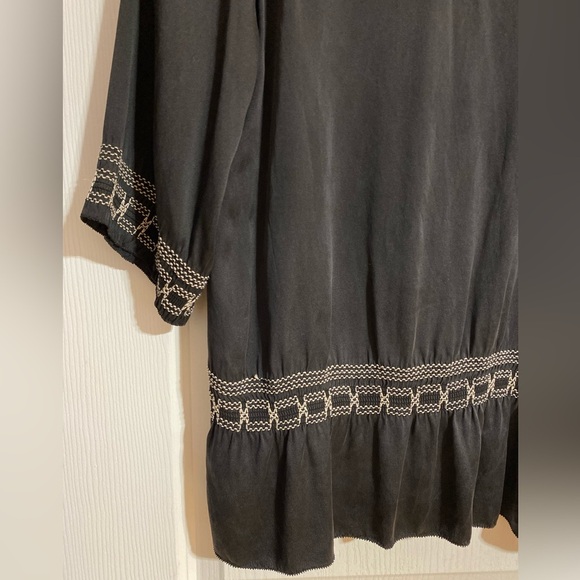 Guess by Marciano Silk Lace Flowy Square Neckline 3/4 Sleeve Blouse Size Small - Picture 9 of 11